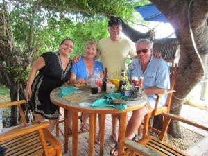 group lunch in the BVI