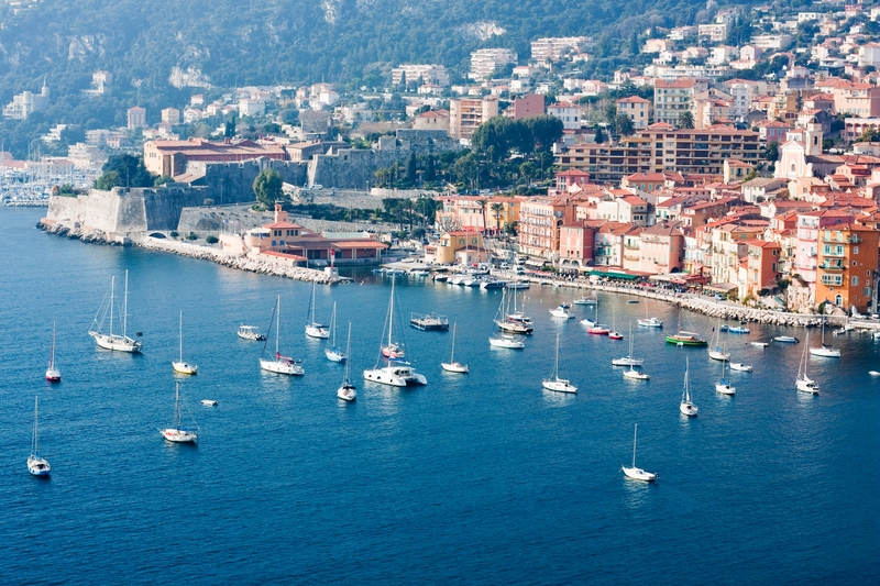 yachts  docked in sea of   riviera