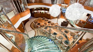sherakhan glass stairway dining room